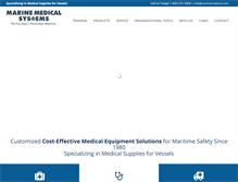 Tablet Screenshot of marinemedical.com
